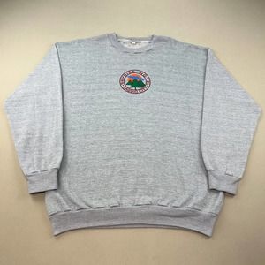 Vintage Philippines Sweatshirt Adult XL Blue Skyrise Hotel Nature Camping 90s